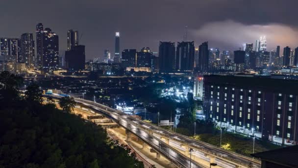 Куала Лумпур Малайзия Июля 2022 Года Timelapse Uhd Съемка Города — стоковое видео