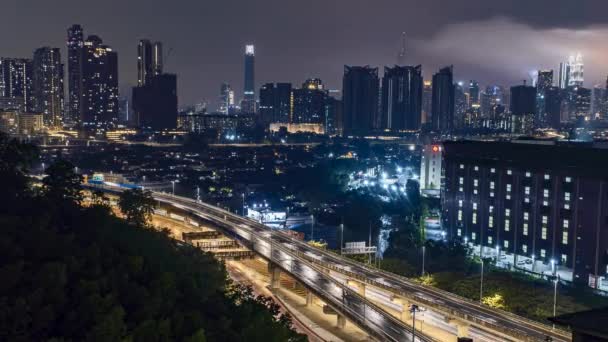 Kuala Lumpur Malaysia July 2022 Timelapse Uhd Footage Cityscape Kuala — Stock video