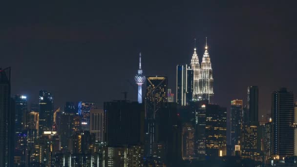 Kuala Lumpur Malaysia July 2022 Timelapse Uhd Footage Cityscape Kuala — Vídeo de Stock