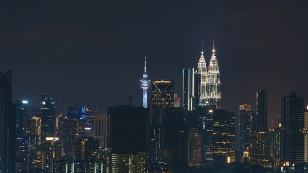 Kuala Lumpur Malaysia July 2022 Timelapse Uhd Footage Cityscape Kuala — Stok video