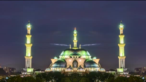 Kuala Lumpur Malaysia July 2022 Time Lapse Uhd Video Mosque — ストック動画