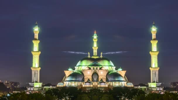 Kuala Lumpur Malaysia July 2022 Time Lapse Uhd Video Mosque — Wideo stockowe