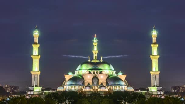 Kuala Lumpur Malaysia July 2022 Time Lapse Uhd Video Mosque — 图库视频影像