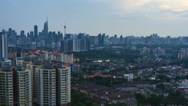 Timelapse Uhd Footage Cityscape Kuala Lumpur Sunset — Vídeos de Stock