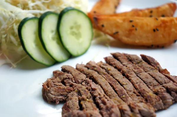 Gourmet grilled steak — Stock Photo, Image