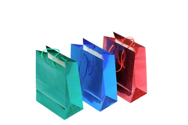 Gift bags isolated on white — Stock Photo, Image