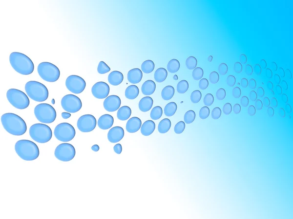Lichte blauwe achtergrond met waterdruppels — Stockfoto