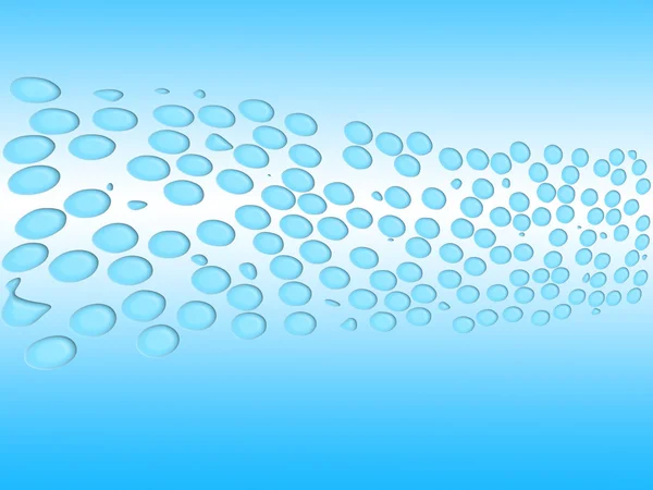 LIght blue background with water drops — Stock Photo, Image