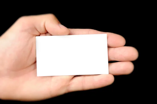 Female Hand And a Card — Stock Photo, Image