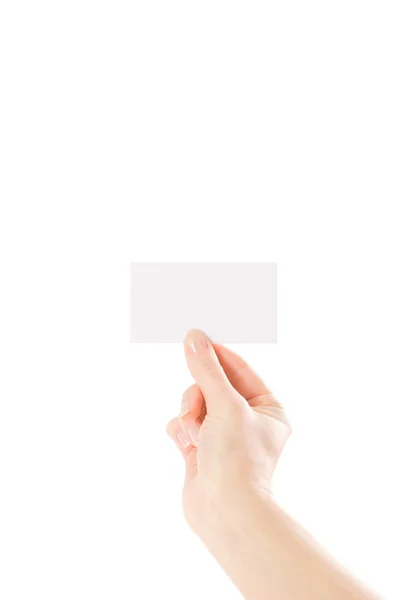 Рука и карта, изолированные на белом — стоковое фото