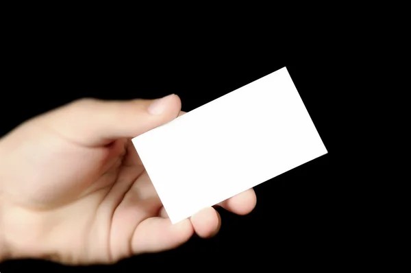 Female Hand And a Card — Stock Photo, Image