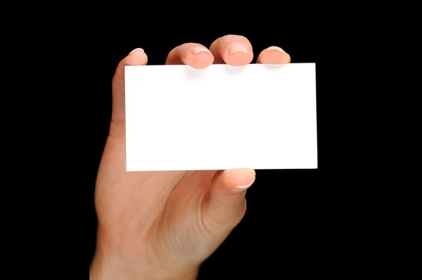 Female Hand And a Card — Stock Photo, Image