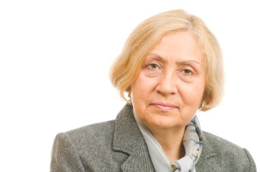 Mutlu bir son sınıf kızının portresi.