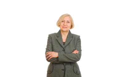 Mutlu bir son sınıf kızının portresi.