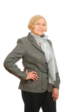 Mutlu bir son sınıf kızının portresi.