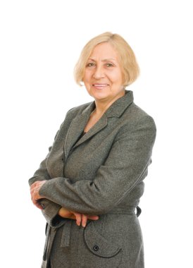Mutlu bir son sınıf kızının portresi.
