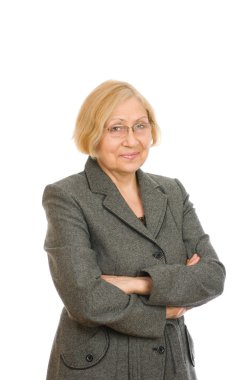 Mutlu bir son sınıf kızının portresi.