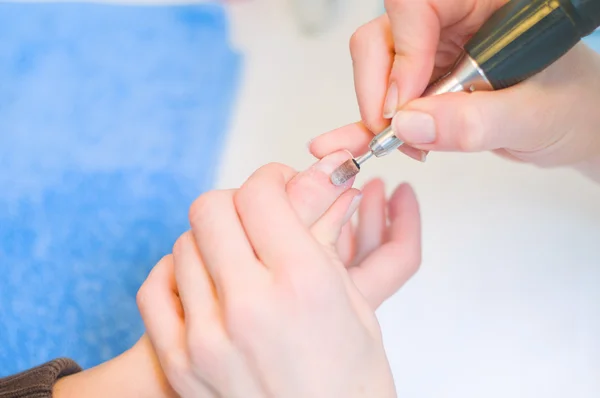 Manicura profesional en proceso — Foto de Stock