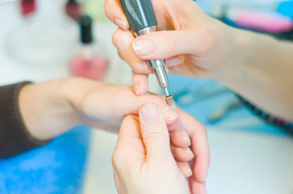 Manicure in corso — Foto Stock