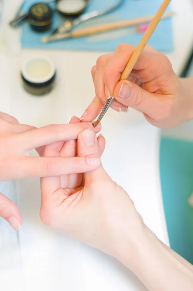 Manicure in corso — Foto Stock