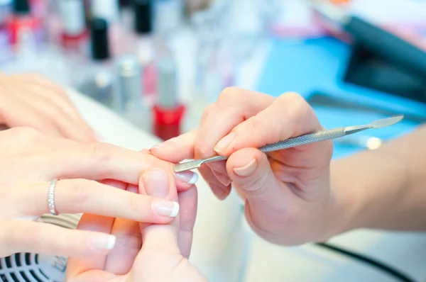 Manicure em processo — Fotografia de Stock