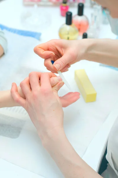 Manicure em processo — Fotografia de Stock
