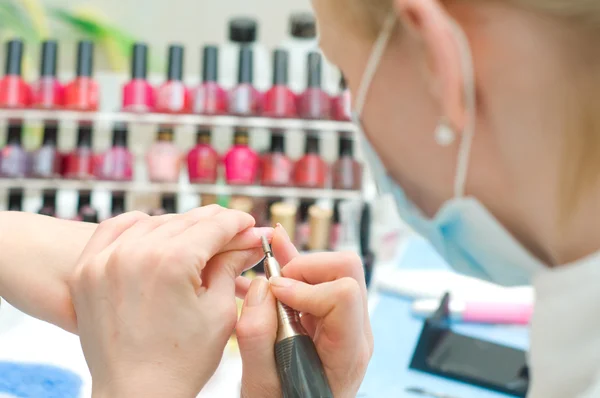 Manicure in corso — Foto Stock