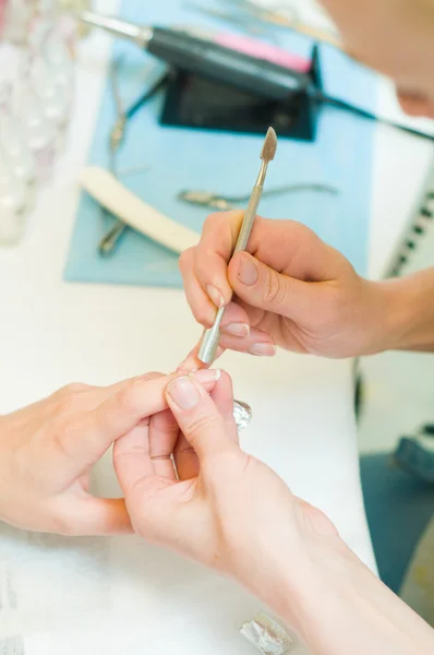 Manicure in proces — Stockfoto