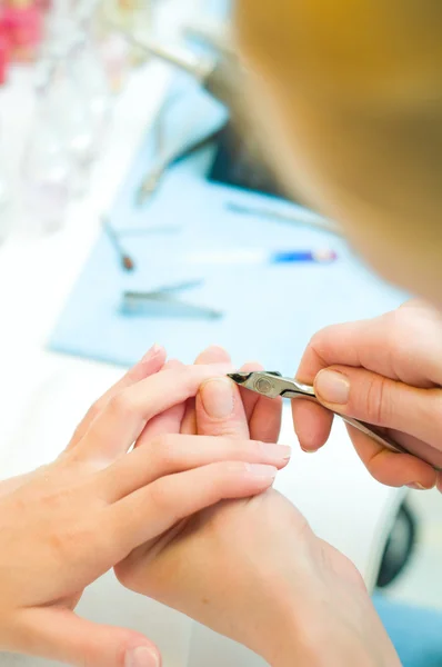 Manicure in corso — Foto Stock