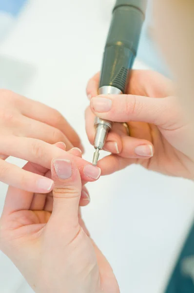 Manicure em processo — Fotografia de Stock