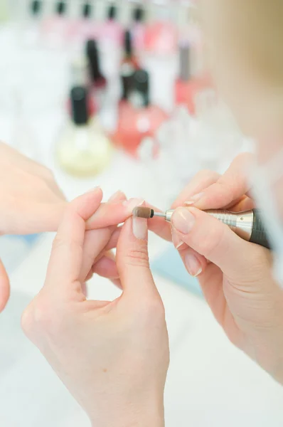 Manicure em processo — Fotografia de Stock