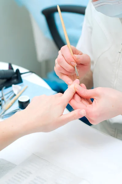 Manicure in process Royalty Free Stock Images