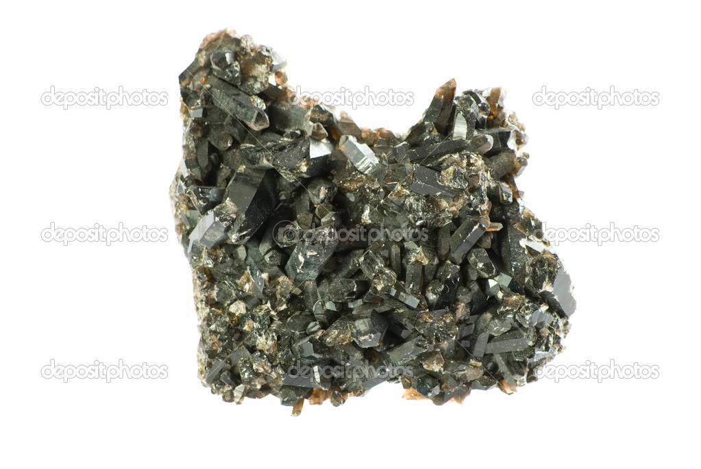 magnetite mineral isolated on white