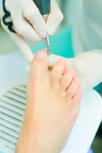 Pedicure in proces — Stockfoto