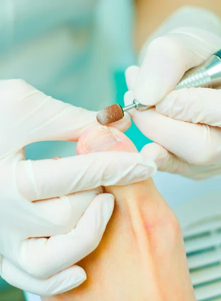 Pedicure in process — Stock Photo, Image