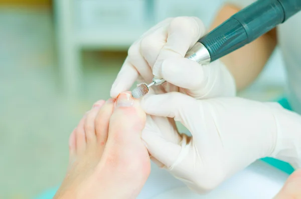 Pedicure in process — Stock Photo, Image