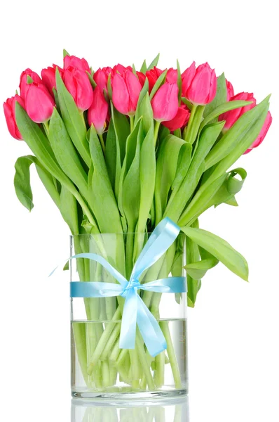 Bouquet of tulips in the vase — Stock Photo, Image