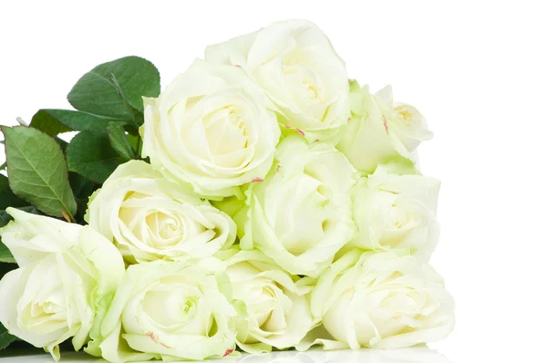 Roses bouquet isolated on white background — Stock Photo, Image