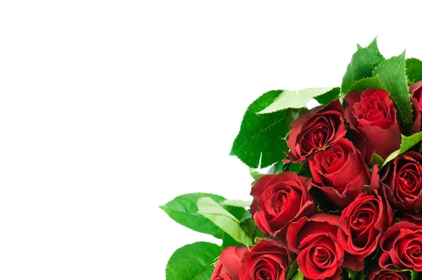 Roses bouquet isolated on white background — Stock Photo, Image