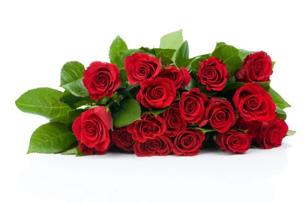 Roses bouquet isolated on white background — Stock Photo, Image