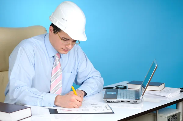 Engineer at his workplace Stock Image