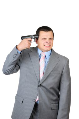 işadamı intihar etmek için çalışıyor