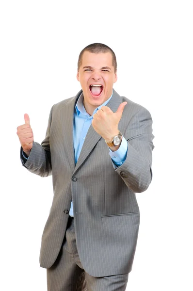 Retrato de un hombre de negocios feliz —  Fotos de Stock