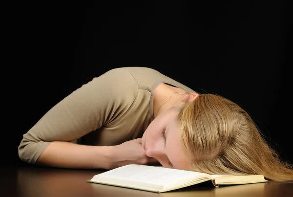 Exhausted woman — Stock Photo, Image