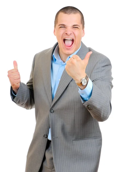 Retrato de un hombre de negocios feliz —  Fotos de Stock