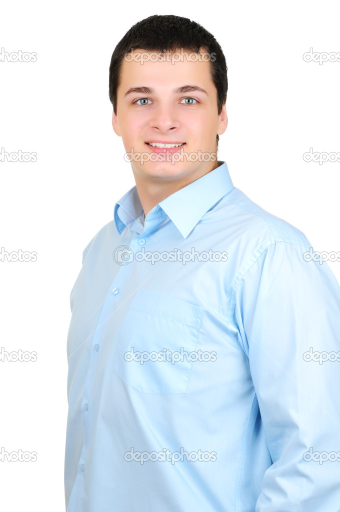 Businessman standing confidently