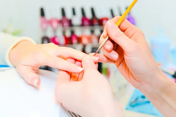 Manicure in corso — Foto Stock