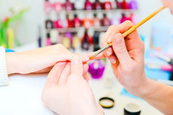 Manicure in corso — Foto Stock