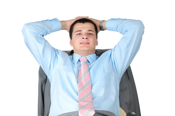 Portrait of happy smiling business man — Stock Photo, Image