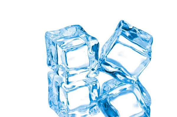 Ice cubes isolated on white background Stock Picture